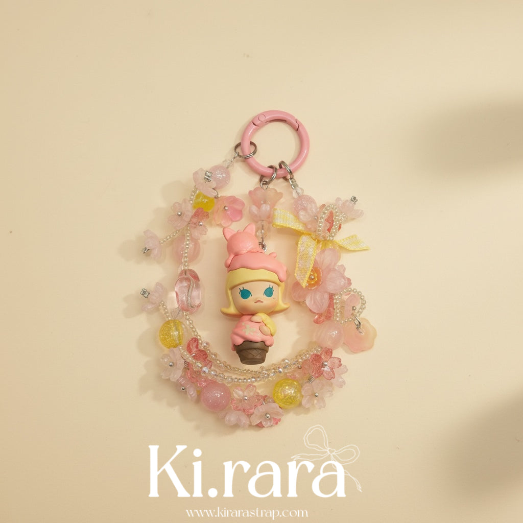 Pop Bean Floral Loop Charm – Handmade Beaded Strap | 12 Designs