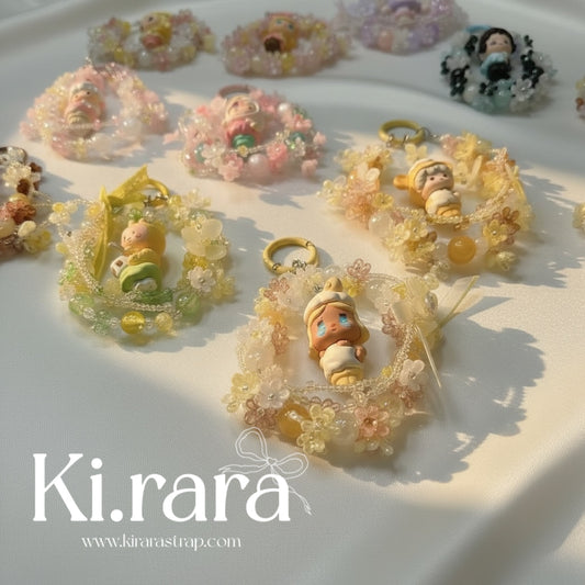 Pop Bean Floral Loop Charm – Handmade Beaded Strap | 12 Designs