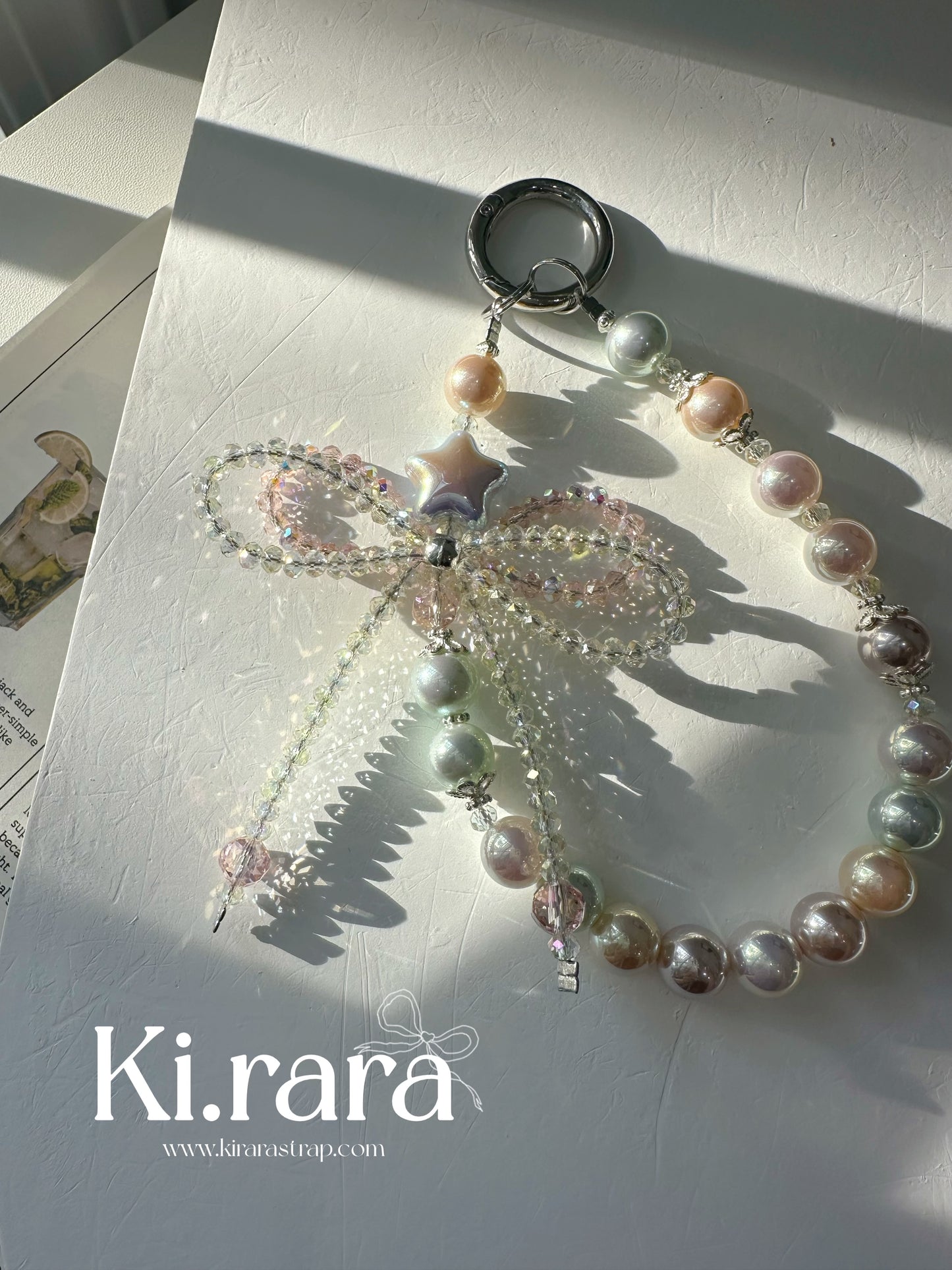 Handmade Crystal Bow Charm | Phone Charm, Keychain & Bag Charm | 2 Colors