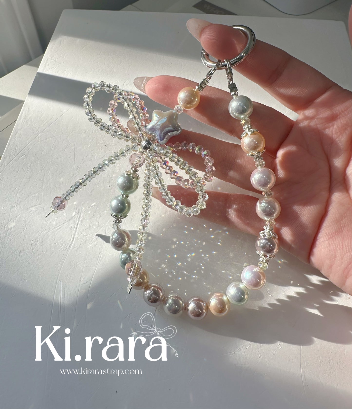 Handmade Crystal Bow Charm | Phone Charm, Keychain & Bag Charm | 2 Colors