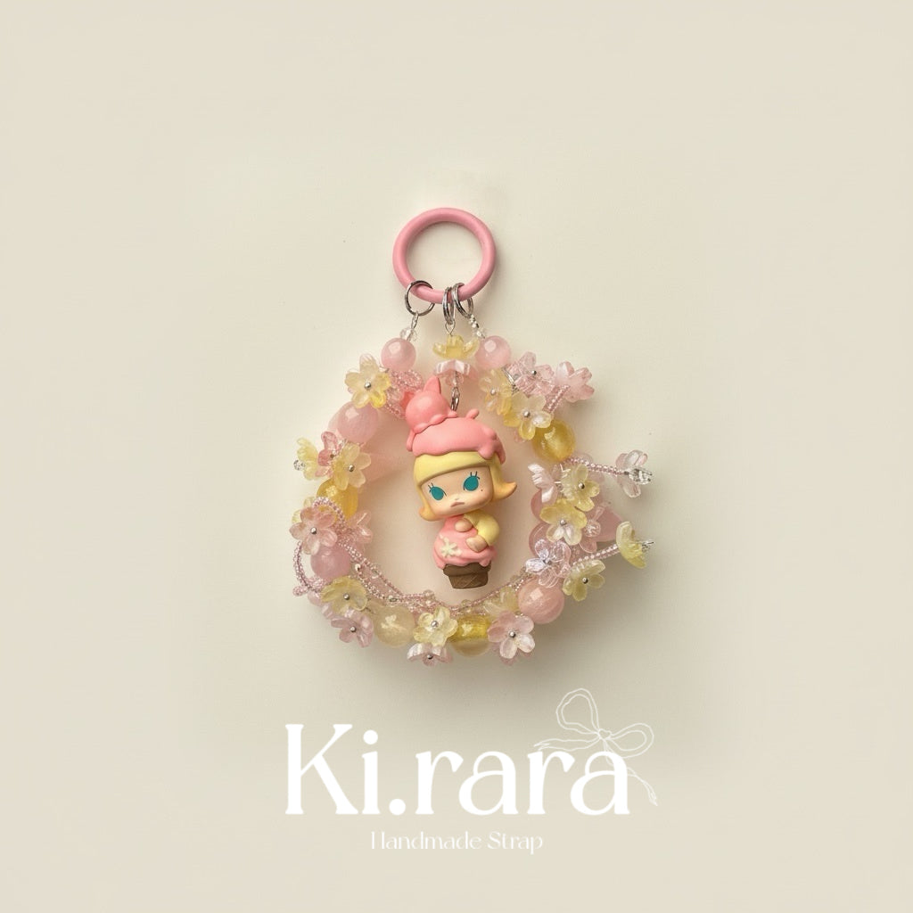 Pop Bean Floral Loop Charm – Handmade Beaded Strap | 12 Designs