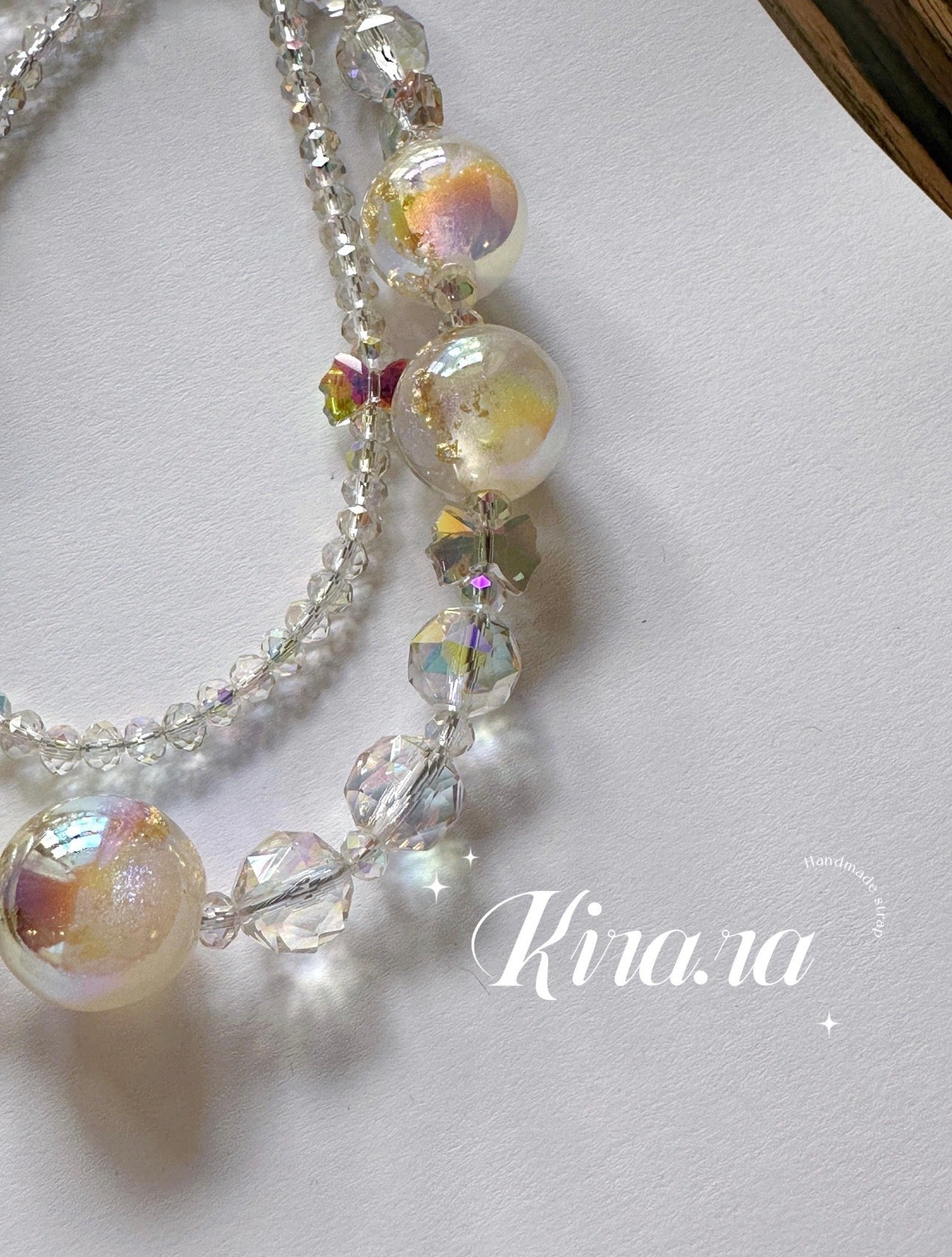 Crystal Beaded Phone Charm Strap｜Elegant Phone Strap｜Kira.ra