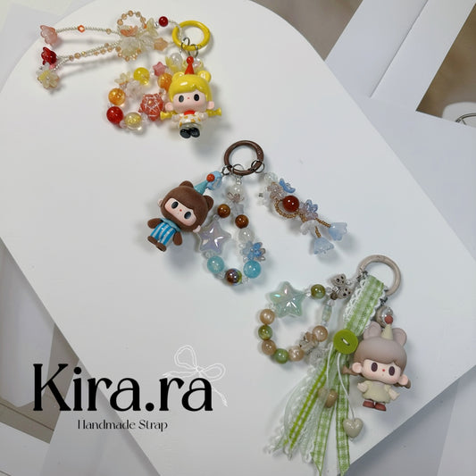 TUTUBear Beaded Phone Strap | Kira.ra Pop Bean Charm Keychain