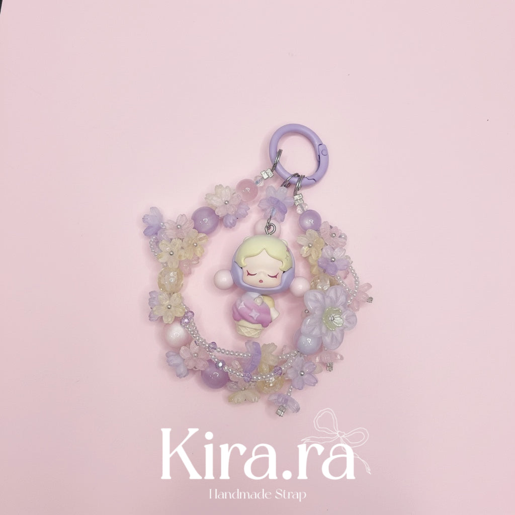 Pop Bean Floral Loop Charm – Handmade Beaded Strap | 12 Designs