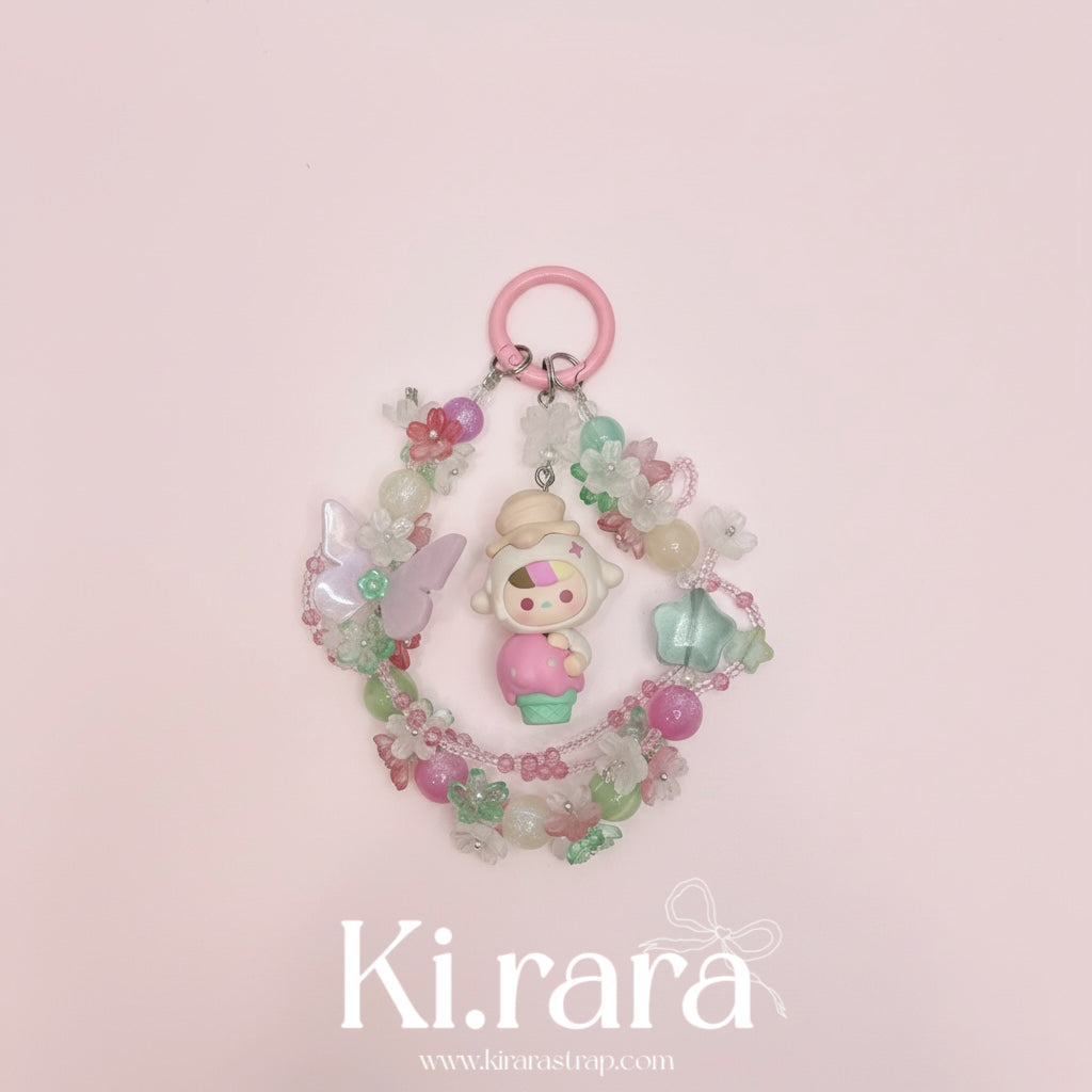Pop Bean Floral Loop Charm – Handmade Beaded Strap | 12 Designs
