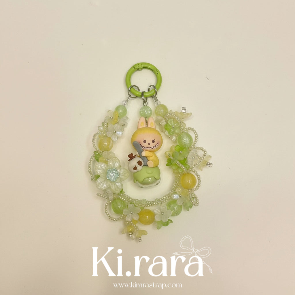 Pop Bean Floral Loop Charm – Handmade Beaded Strap | 12 Designs